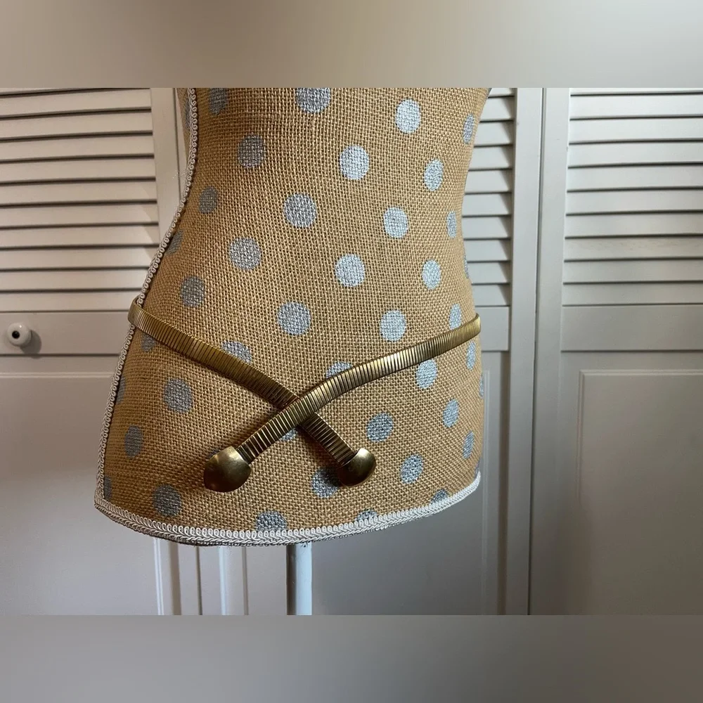 Vintage 80’s  gold stretch metal 80s belt or necklace